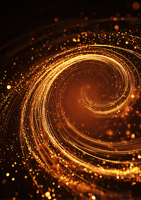 편집이미지 컬러 무늬 모션 회오리 파일형식 금색 소용돌이 빛 반짝임 추상 입자 패턴 에너지 뷰티풀 디지털 디자인 백그라운드 창의성 이미지편집 JPG