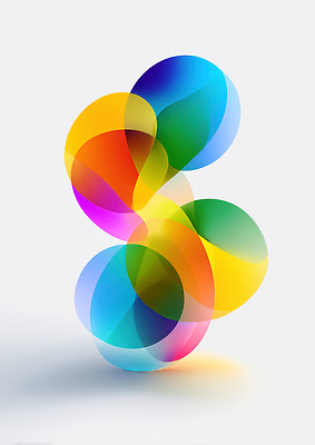 도형 편집이미지 무늬 파일형식 컬러 조합 원형 투명 디자인 그림 색채 추상 창의성 모양 겹침 예술 JPG 이미지편집