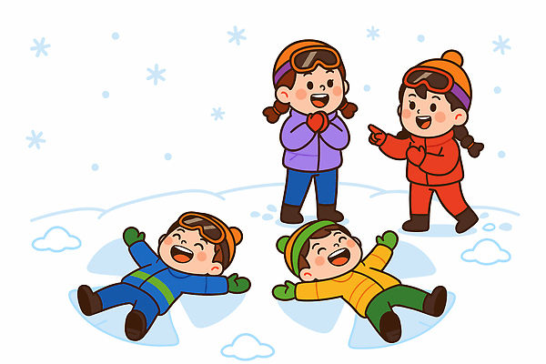 장갑 겨울 일러스트 장난 모션 눈사람 놀이 날씨 겨울스포츠 웃음 친구 차가움 즐거움 스노우 국내일러스트 AI파일 잡화 계절 감정 스포츠 관계 표정 파일형식 벡터