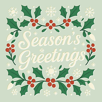 디자인 계절 기념일 열매 백그라운드 크리스마스 겨울 일러스트 장식 초록색 친구 축제 화환 흰색 인사 눈송이 메시지 분위기 레터링 국내일러스트 AI파일 식물 꽃 컬러 컨셉 관계 눈_날씨 이벤트 예절 파일형식 벡터