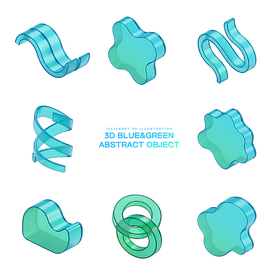 모양 PSD 편집이미지 디자인 예술 컬러 곡선 추상 그래픽 초록색 파란색 3D 투명 배열 편집3D 선 무늬 디지털합성 파일형식