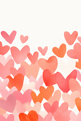 모양 감정 컬러 컨셉 무늬 학용품 감각 파일형식 하트 사랑 백그라운드 크기 따뜻함 편안함 예술 창의성 디자인 뷰티풀 로맨틱 파스텔 분홍색 심볼 패턴 일러스트 국내일러스트 JPG 수채화