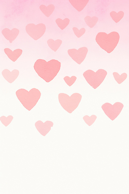 모양 감정 컬러 컨셉 감각 파일형식 분홍색 하트 사랑 백그라운드 디자인 그림 귀여움 부드러움 크기 여유 분위기 장식 스타일 밝음 일러스트 국내일러스트 JPG 수채화