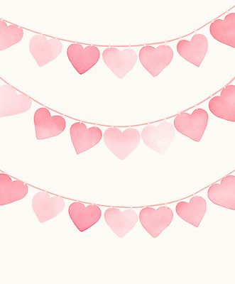 모양 감정 컬러 컨셉 이벤트 파일형식 하트 장식 분홍색 파티 백그라운드 기쁨 사랑 축제 예술 디자인 오브젝트 분위기 크기 배열 일러스트 국내일러스트 JPG 수채화