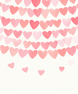 모양 감정 컬러 컨셉 무늬 관계 이벤트 공휴일 파일형식 하트 분홍색 사랑 백그라운드 장식 커플 파티 기념일 예술 디자인 조화 차분 뷰티풀 패턴 연휴 일러스트 국내일러스트 JPG 수채화