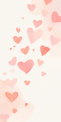 모양 감정 컬러 컨셉 무늬 파일형식 하트 사랑 분홍색 백그라운드 따뜻함 디자인 아기자기 낭만 로맨틱 소통 예술 수채화 장식 창의성 상징 패턴 프로포즈 축하 일러스트 국내일러스트 JPG