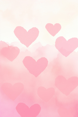 모양 감정 컬러 컨셉 무늬 감각 파일형식 하트 분홍색 백그라운드 사랑 행복 부드러움 그림 풍경 디지털 따뜻함 장면 감성 포근함 패턴 디자인 뷰티풀 일러스트 국내일러스트 JPG 수채화