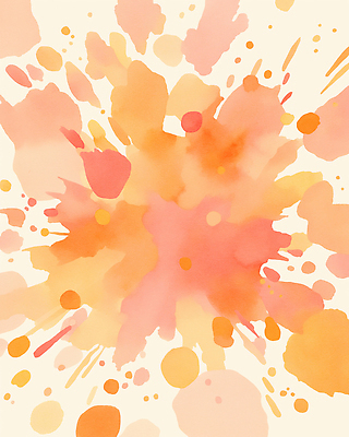 선 컬러 무늬 미술 미술도구 감각 파일형식 효과 주황색 분홍색 물감 추상 패턴 백그라운드 혼합 그림 디자인 창작 작품 예술 감정 부드러움 밝음 조화 곡선 일러스트 국내일러스트 JPG 폭발 번짐 수채화
