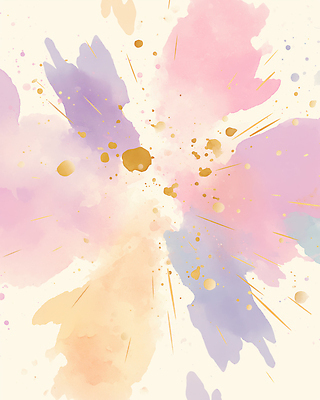컬러 컨셉 무늬 미술도구 감각 파일형식 효과 물감 백그라운드 분홍색 보라색 금색 폭발 예술 디자인 패턴 감성 창의성 부드러움 표현 일러스트 국내일러스트 JPG 번짐 수채화