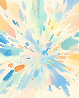 컨셉 무늬 미술도구 파일형식 효과 물감 컬러 추상 예술 표현 번짐 조화 창의성 디자인 색채 감정 공간 패턴 분위기 심플 모던 스타일 뷰티풀 일러스트 국내일러스트 JPG 폭발 수채화