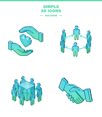 아이콘 감정 컨셉 관계 디지털합성 경영 파일형식 ESG 환경 공동체 협력 3D 심볼 인간관계 소통 사랑 보호 이해 목표 PSD 3D아이콘