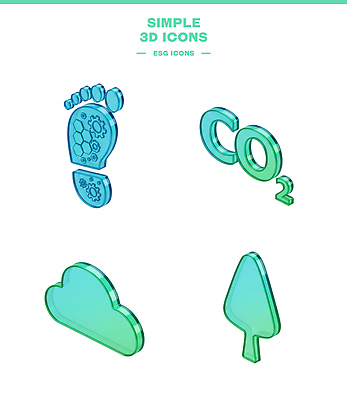 식물 아이콘 자국 환경 경영 파일형식 발자국 이산화탄소 나무 생태계 에너지 자원 탄소 친환경 디자인 그래픽 기술 PSD ESG 3D아이콘