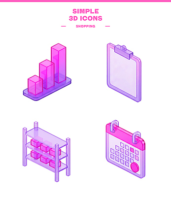 아이콘 가구 컨셉 파일형식 그래프 쇼핑 메모판 선반 달력 디자인 자료 관리 계획 유행 상점 디지털 3D아이콘 PSD