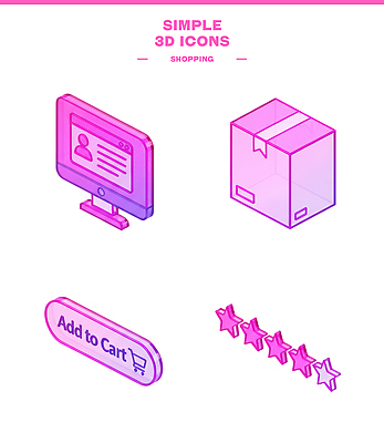 아이콘 컨셉 전자제품 쇼핑 컴퓨터 바구니 점수 평가 온라인 파일형식 온라인쇼핑 모니터 상자 장바구니 별점 디자인 전자상거래 편리함 모던 그래픽 3D아이콘 PSD