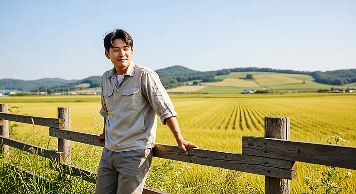 JPG 편집이미지 남자 감정 농업 자연 미소 풍경 일상 여름 농작물 울타리 평화 농촌 농부 논밭 뷰티풀 의료성형뷰티 편집실사 직업 계절 산업 컨셉 밭 논 표정 사람 라이프 담장 시골 CG 생태계 파일형식