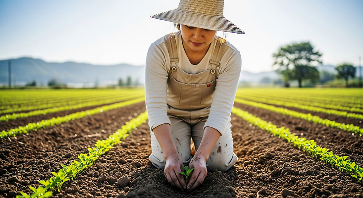JPG 식물 편집이미지 밭 자연 날씨 씨앗 농작물 햇빛 농장 환경 농사 성장 농촌 작업 농부 뿌리 심기 의료성형뷰티 편집실사 직업 농업 모션 태양 시골 CG 생태계 파일형식
