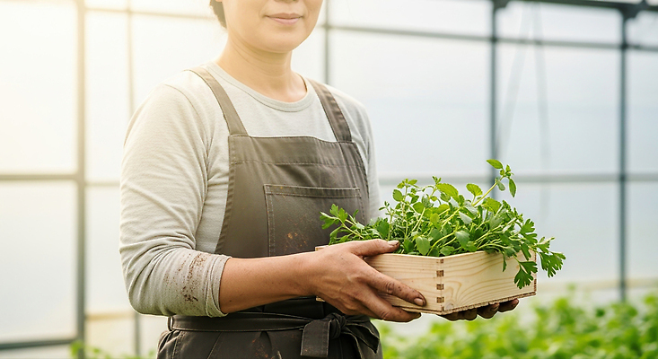 JPG 식물 편집이미지 농업 채소 자연 초록색 햇빛 환경 농사 수확 농촌 신선 농부 나무상자 허브 온실 의료성형뷰티 편집실사 직업 산업 컬러 상자 태양 시골 CG 생태계 파일형식