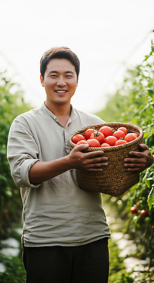 JPG 편집이미지 농업 토마토 채소 자연 웃음 햇빛 농장 바구니 정원 기쁨 수확 농촌 신선 작업 농부 의료성형뷰티 편집실사 직업 감정 산업 표정 태양 시골 CG 생태계 파일형식