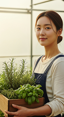 JPG 식물 편집이미지 여자 화분 농업 자연 일상 농장 식사 농촌 빈티지 농부 허브 유기농 원예 온실 의료성형뷰티 편집실사 직업 웰빙 산업 컨셉 사람 취미 라이프 시골 CG 생태계 파일형식