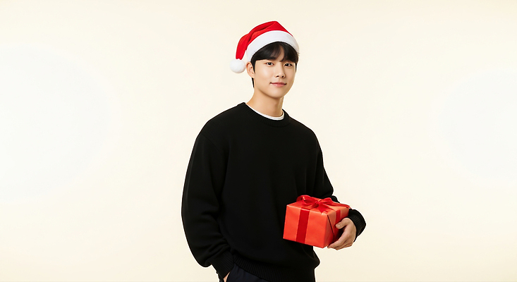 계절 기념일 감정 크리스마스 휴가 표정 사람 이벤트 CG 파일형식 남자 선물 컬러 웃음 축제 행복 크리스마스장식 연말 겨울 편집이미지 편집실사 JPG 의료성형뷰티 홀리데이