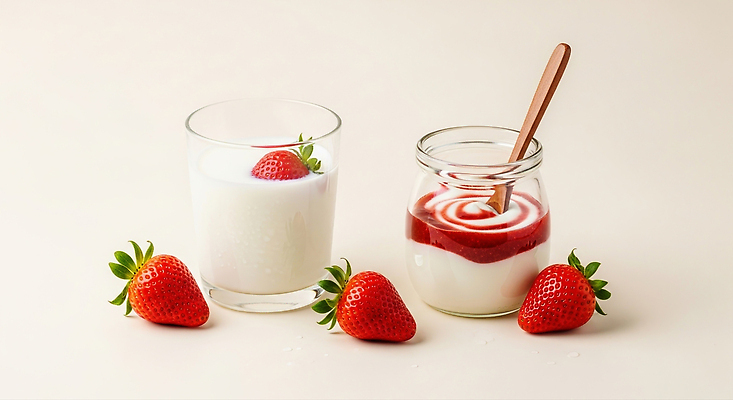 JPG 편집이미지 음식 과일 딸기 디저트 컵 신선 맛 크림 부드러움 조화 요거트 건강식 색감 편집실사 AI포토 AI콘텐츠 식기 컨셉 유제품 감각 CG 파일형식
