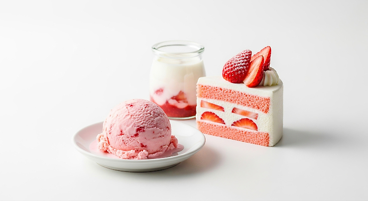 JPG 편집이미지 회색배경 딸기 아이스크림 디저트 파티 케이크 식사 달콤 맛 상큼 레시피 편집실사 AI포토 AI콘텐츠 음식 백그라운드 컨셉 과일 이벤트 회색 CG 파일형식