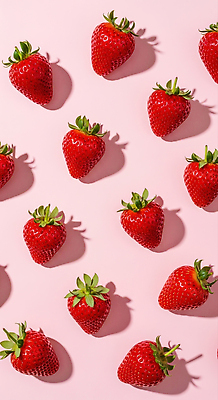 계절 음식 컬러 컨셉 농업 과일 CG 생태계 파일형식 딸기 신선 분홍색 백그라운드 배열 농장 수확 여름 디저트 자연 건강 신선도 화사함 편집이미지 편집실사 JPG