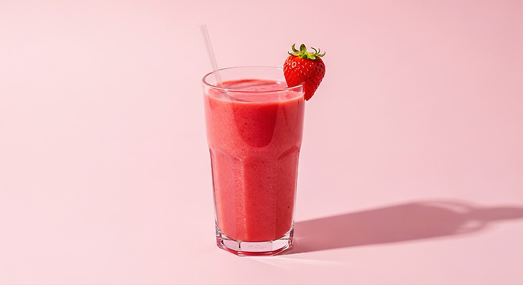 JPG 편집이미지 음료 분홍색 과일 딸기 디저트 잔 건강 장식 여름 신선 달콤 믹서 쉐이크 스무디 편집실사 AI포토 AI콘텐츠 식기 계절 음식 컬러 맛 CG 파일형식