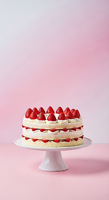 JPG 편집이미지 음식 분홍색 딸기 디저트 파티 케이크 신선 생일 달콤 설탕 생크림 제빵 편집실사 AI포토 AI콘텐츠 기념일 컬러 과일 이벤트 제과제빵 맛 크림 CG 파일형식