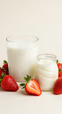 식기 계절 음식 과일 병_용기 CG 생태계 파일형식 딸기 크림 잔 유리병 디저트 식사 여름 건강식 프레젠테이션 요리 축제 자연 편집이미지 편집실사 JPG