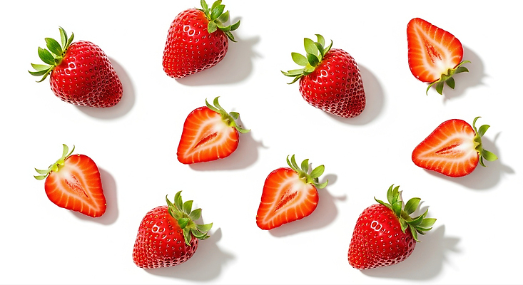 계절 음식 컬러 과일 모션 디저트 CG 생태계 영양소 파일형식 딸기 신선 색감 자연 건강 여름 초록색 과자 설탕 베리 자르기 요리 비타민 편집이미지 편집실사 JPG