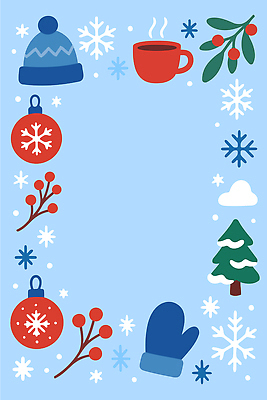 식기 계절 기념일 감정 컬러 컨셉 크리스마스 채소 눈_날씨 파일형식 벡터 겨울 장식 백그라운드 눈송이 파란색 컵 크리스마스트리 따뜻함 가지 행복 화려 축제 일러스트 국내일러스트 AI파일