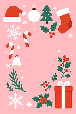 식물 계절 기념일 컬러 크리스마스장식 크리스마스 과일 디저트 양말 눈_날씨 종 파일형식 벡터 장식 백그라운드 분홍색 선물 크리스마스트리 사탕 눈송이 초인종 잎 베리 겨울 축제 디자인 감정 크리스마스양말 일러스트 국내일러스트 AI파일