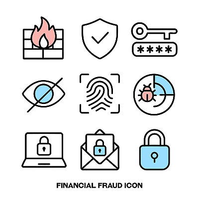아이콘 금융 이메일 보호 사이버 예방 잠금 보안 해킹 개인정보 방화벽 백신 지문 2D아이콘 AI파일 컨셉 의학 안전 경제 정보 파일형식 벡터