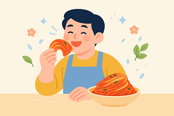 식물 남자 꽃 행복 음식 일러스트 가족 김치 건강 요리 친구 주방 식사 맛 저녁 즐거움 김장 점심 국내일러스트 AI파일 감정 한식 컨셉 관계 사람 야간 파일형식 벡터