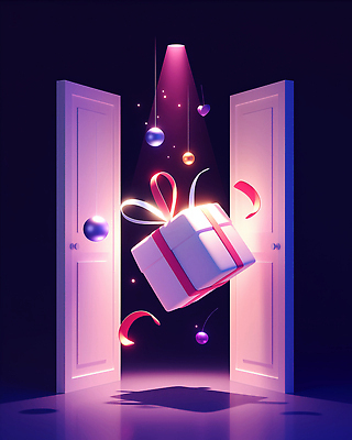 편집이미지 기념일 감정 컨셉 표정 이벤트 파일형식 선물 문 크리스마스 장식 조명 축제 기쁨 환상 연말 파티 컬러 포장 분위기 놀람 행복 상상력 창의성 JPG 이미지편집