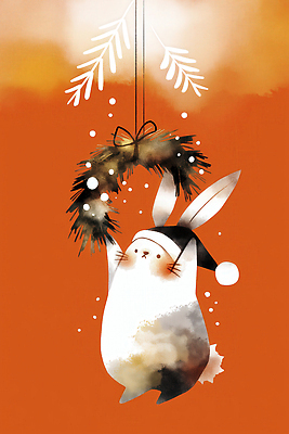 모자_잡화 계절 기념일 꽃 감정 컬러 컨셉 크리스마스 포유류 반려동물 파일형식 토끼 화환 주황색 그림 귀여움 겨울 장식 동물 캐릭터 축제 연말 행복 산타모자 크리스마스장식 식물 선물 즐거움 JPG 일러스트 국내일러스트