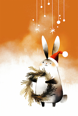 나무 모자_잡화 계절 기념일 꽃 감정 백그라운드 컨셉 크리스마스 겨울 포유류 반려동물 파일형식 토끼 산타모자 화환 소나무 귀여움 그림 색감 따뜻함 풍경 동물 겨울배경 장식 행복 즐거움 컬러 JPG 일러스트 국내일러스트