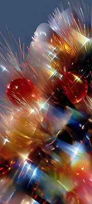 편집이미지 컨셉 크리스마스 무늬 불 파일형식 구슬 불꽃 컬러 빛 백그라운드 추상 뷰티풀 조화 반사 화려 예술 디자인 창의성 JPG 크리스마스트리 이미지편집