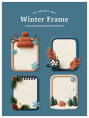 PSD 편집이미지 겨울 촛불 나뭇잎 주택 프레임 장식 컵 소나무 눈송이 뜨개질 편안함 오브젝트 마시멜로우 편집3D 나무 식기 계절 잎 초 디저트 눈_날씨 취미 건물 3D 감각 파일형식