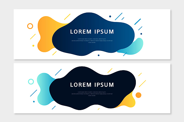 템플릿 배너 컬러 무늬 파일형식 벡터 디자인 추상 모양 파란색 노란색 조화 시선 그래픽 모던 평면 백그라운드 예술 이미지 배너템플릿 AI파일