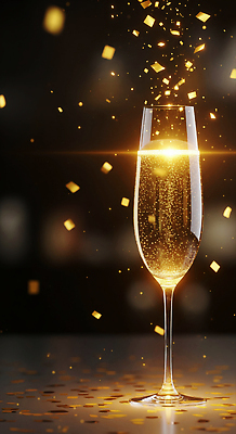 편집이미지 식기 감정 컬러 컨셉 모션 주류 이벤트 라이프 파일형식 샴페인 잔 축하 파티 거품 금색 조각 반짝임 순간 행복 축제 음료 일상 JPG 이미지편집