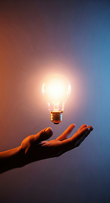 편집이미지 컨셉 신체부위 파일형식 전구 손 빛 창의력 영감 아이디어 상징 순간 백그라운드 어둠 발광 새로움 상상력 표현 JPG 의료성형뷰티 이미지편집