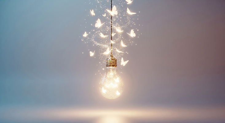 편집이미지 곤충 컨셉 생태계 파일형식 전구 나비 빛 조명 환상 신비 자연 뷰티풀 순간 예술 장식 분위기 감정 상상 JPG 이미지편집