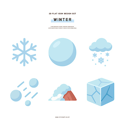 디자인 컬러 백그라운드 겨울 일러스트 날씨 얼음 눈송이 심플 평면 국내일러스트 AI파일 자연요소 계절 눈_날씨 파일형식 벡터