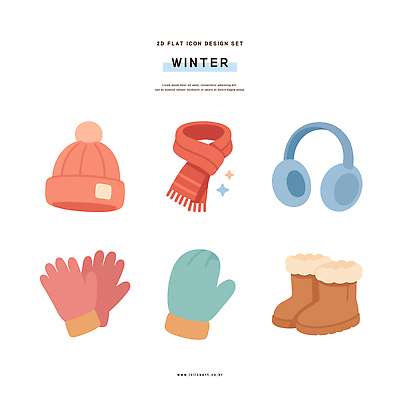 디자인 옷 패션 컬러 생활용품 장갑 겨울 일러스트 장신구 부츠 따뜻함 스카프 귀마개 스타일 국내일러스트 AI파일 잡화 계절 신발 목도리 오브젝트 파일형식 벡터