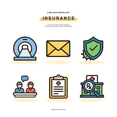 아이콘 디자인 의학 건강 만남 보호 계약 서비스 상담 문서 클리닉 보험 보장 체크리스트 2D아이콘 AI파일 컨셉 비즈니스 파일형식 벡터