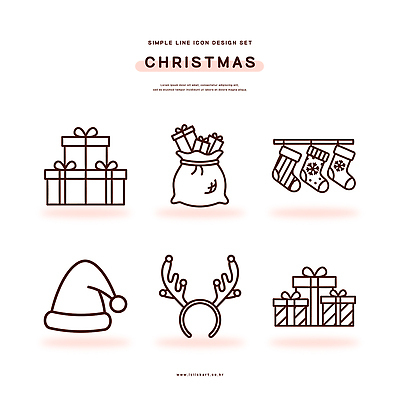 디자인 기념일 백그라운드 크리스마스 일러스트 양말 선물 장식 산타클로스 축제 순록 연말 국내일러스트 AI파일 이벤트 파일형식 벡터