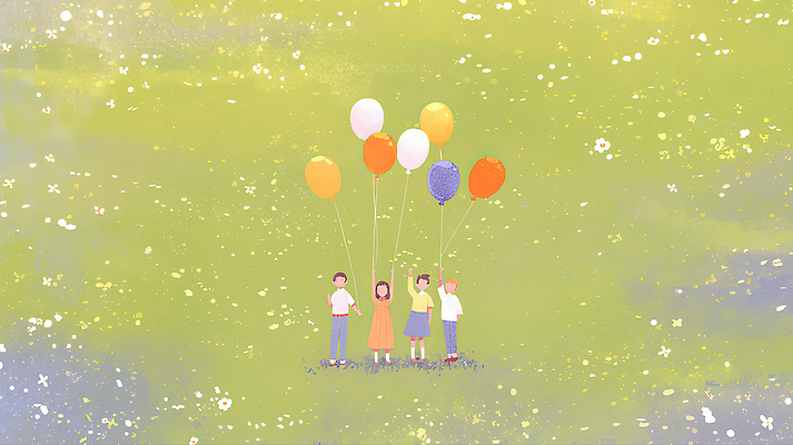 계절 꽃 감정 관계 사람 야외활동 생태계 파일형식 풍선 놀이 들꽃 초원 즐거움 친구 어린이 컬러 자연 행복 소풍 여름 일러스트 국내일러스트 JPG