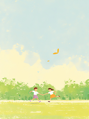 계절 감정 컨셉 관계 모션 놀이 표정 건강 사람 태양 야외활동 생태계 파일형식 친구 손잡기 달리기 여름 햇빛 초원 자연 자유 행복 소풍 운동 즐거움 어린이 웃음 놀이터 일러스트 국내일러스트 JPG